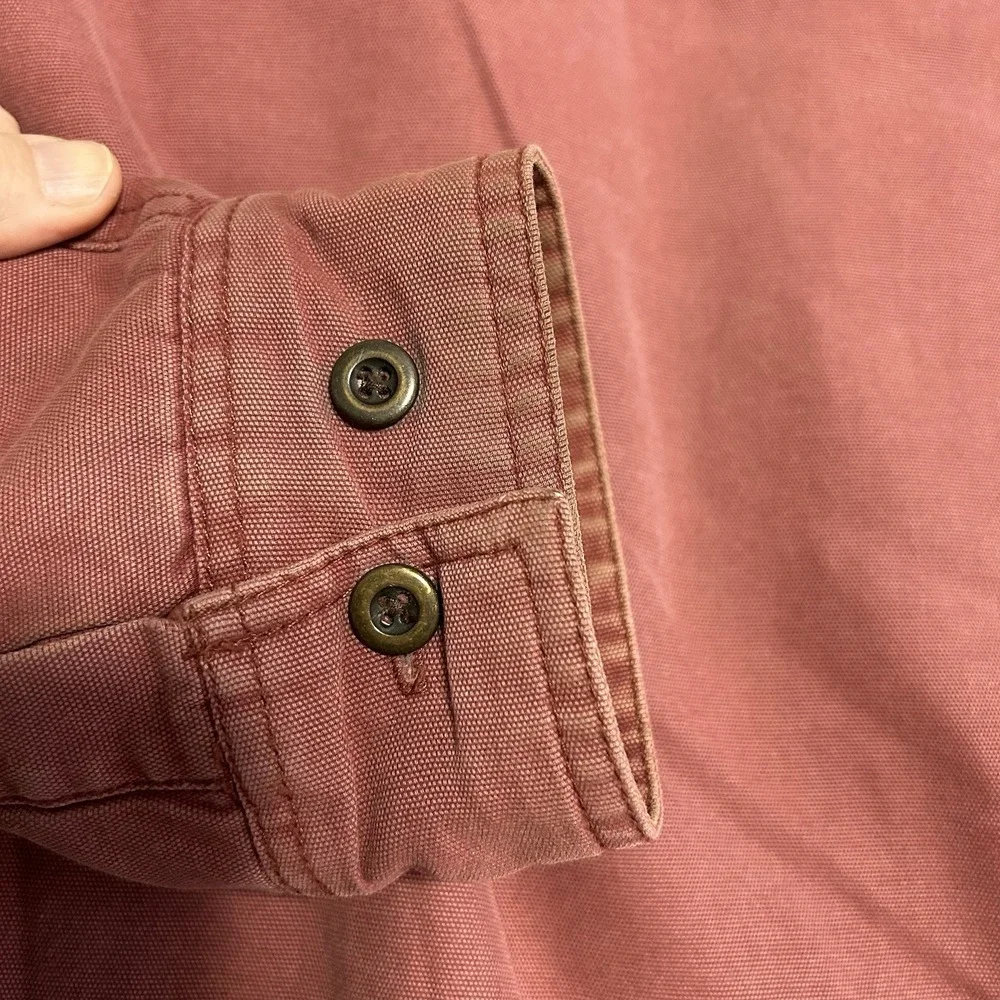 Territory Ahead Shacket Size XLT  Red  Sherpa-Lined Canvas Jacket‎ Elbow Patches